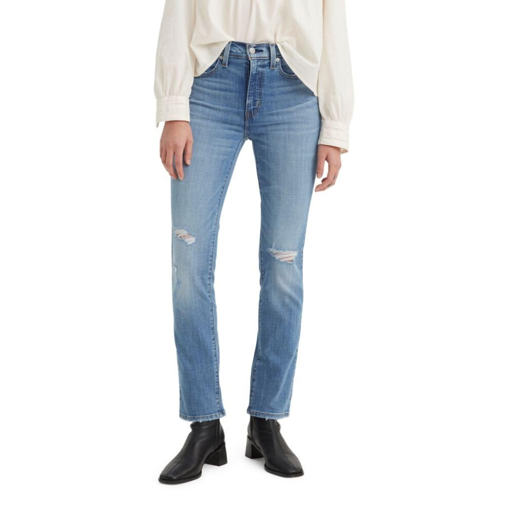 Levi's Women's 724 High Rise Straight Jeans Also Available in Plus  New Blue