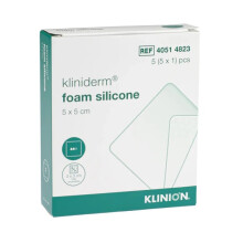 Kliniderm Foam Silicone Square Dressing Without Border 5x5cm Pack of 5