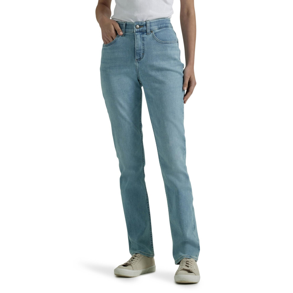 Lee Women's Ultra Lux Comfort with Flex Straight Leg Jean Within Motion 4
