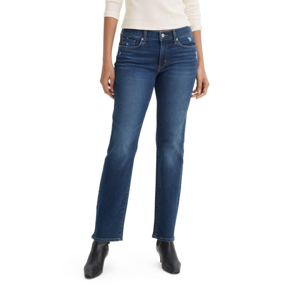 Levi's Womens Classic Straight Also Available in Plus Jeans  New The Clean Hem  4 Short US