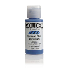 Golden Fluid Acrylic Paint 1 Ounce-Cerulean Blue Chromium