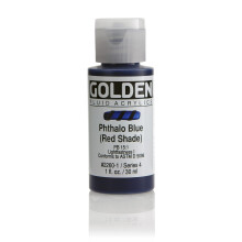 Golden Fluid Acrylics - Phthalo Blue (Red Shade) - 1 oz