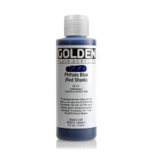 Golden Fluid Acrylics - Phthalo Blue (Red Shade) - 4 oz