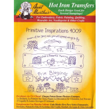 Primitive Inspirations Tante Martha's Hot Iron Stickerei-Transfer