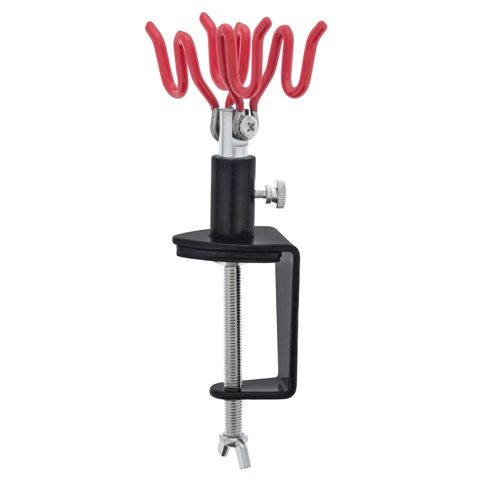 Master Airbrush Brand Clamp-On Airbrush Holder Stand Holds 2 Airbrushe 844825080126