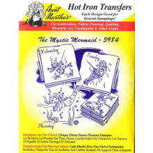 Die mystische Meerjungfrau Tante Martha's Hot Iron Stickerei Transfer