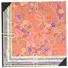 Aitoh WZC500 Wazome Chiyogami Unryushi Origami Paperi 5,875""""X5,875"""" 20 arkkia