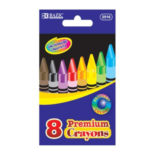 Bazic 8 Kolor Premium Crayon