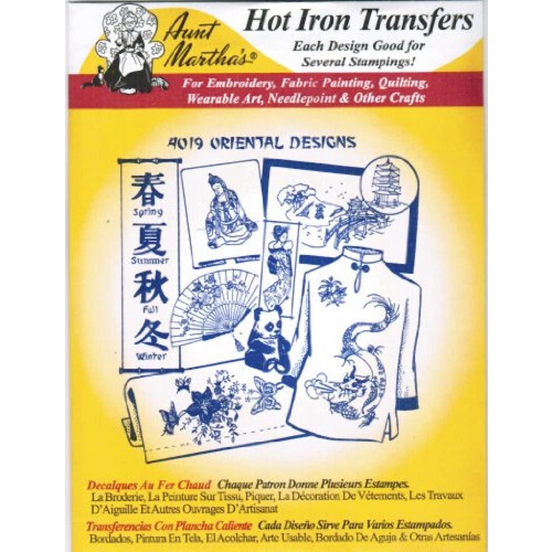 Oriental Designs moster Marthas Hot Iron Brodery Transfer