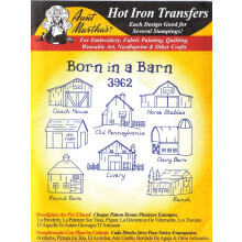 Geboren in einer Scheune, Tante Martha's Hot Iron Stickerei-Transfer