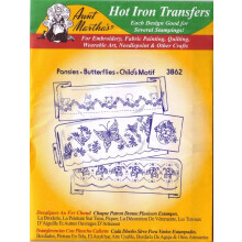 Stiefmtterchen, Schmetterlinge, Kindermotive, Tante Martha's Hot Iron Stickerei-Transfer