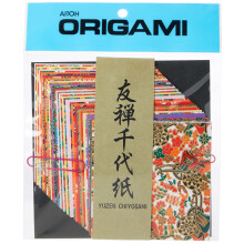Aitoh Yuzen Washi Chiyogami Origami Paperi 4 x 4 tuumaa 40 arkkia