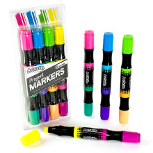 Artskills jumbo plakatmark?rer til b?rn Neon mejsel tip mark?rer dobbeltfarvet vaskbare mark?rer 8 neonfarver 4ct