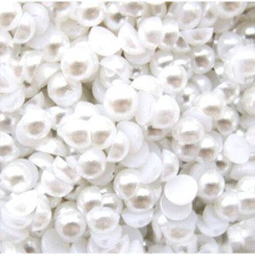 LOVEKITTY TM 1000 τεμ 3mm Λευκά Στρογγυλά Πεταλούδα Cabochons από Lovekitty