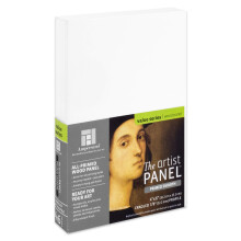 Ampers e suprimentos de arte Painel de pintura de artista de gesso de madeira: Primed Smooth 4 """" x 6 """" 7/8 """" Perfil embalado