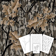 Redleg Camo Fall Woods Camo Stencil Kit