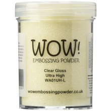 Wow Embossing Powder Stor Burk 160ml-Klar Glans Ultra Hög