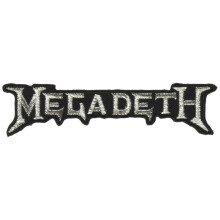 Aplica?ie Megadeth Silver Logo Patch Noutate