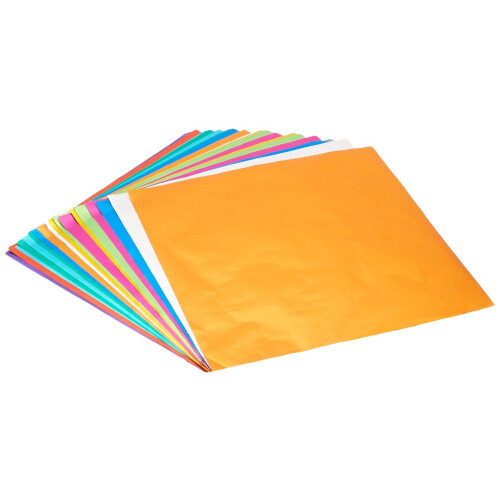Origami Paper 9.75""X9.75"" 18/Pkg  Assorted Foil