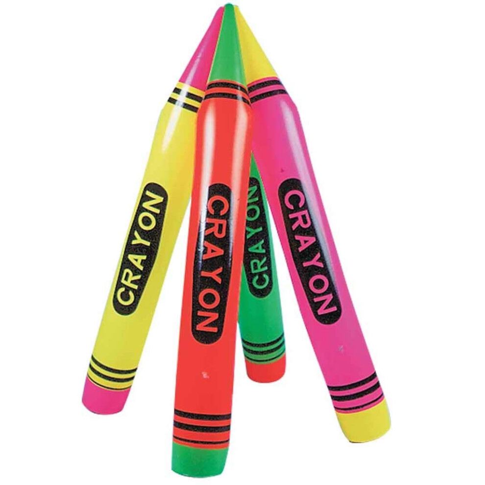 Juego De Crayones De Ne N Inflables De 44 Pulgadas De Rhode Island Novelty En Colores Surtidos-image