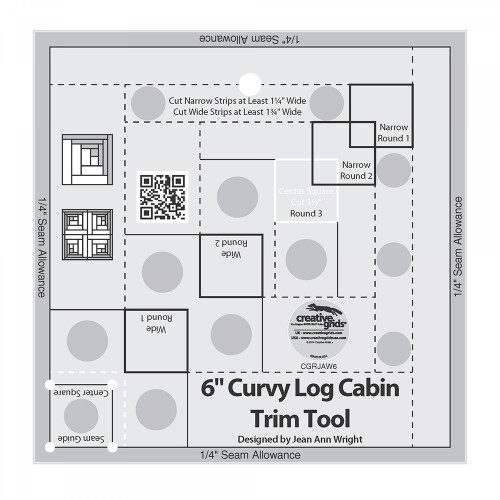 Grids criativos Curvy Log Cabin TRIME