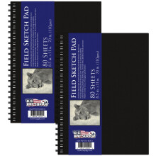US Art Supply 8,5"" x 11"" Premium Hardbound Schetsboek Pakket van 2