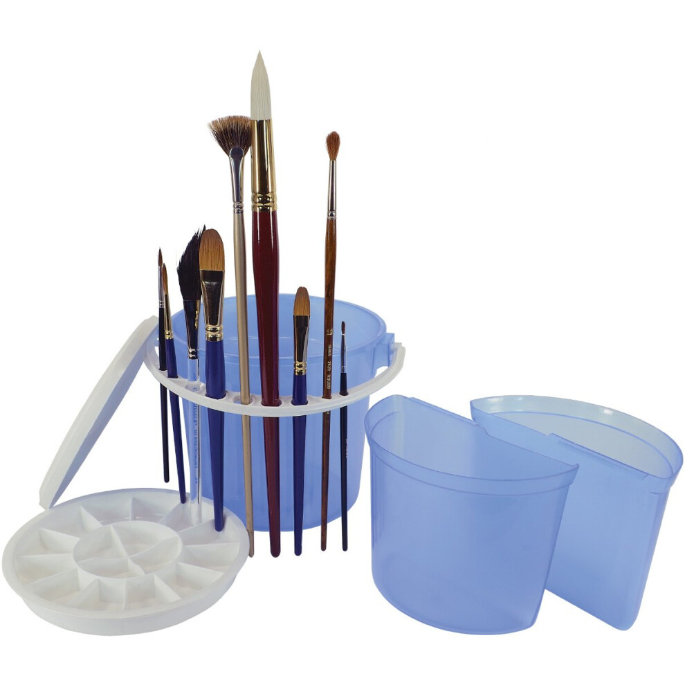 Art Advantage Deluxe Brush Bucket with Basins-image-OPC-PFRMPQD-NEW