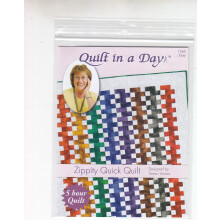 Patron de courtepointe Zippity Quick d'Eleanor Burns par Quilt in a Day