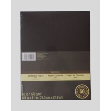 Recollections Kartonpapier 8,5 x 11 - 50 Blatt - Schwarz