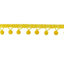 Ball Fringe 1-1/8 """" la?ime 9 metri Canary Galben