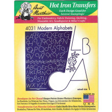 Moderne Alphabete Tante Martha's Hot Iron Stickerei-Transfer