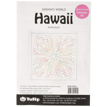 Tulip Needle Company Sashiko World Hawaii Stickset mit Stempel, Anthu