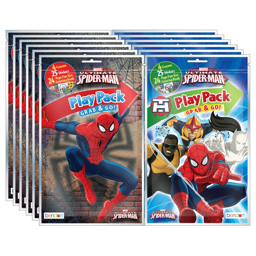 Pacote de 12 pacote de tocar do Homem-Aranha da Marvel