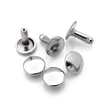 CRAFTMEMORE 9MM H?tten X 12mm Post l?der Rivet Double Cap Rivets Tubular Metal Rapid Rivet st?nger l?derh?ndv?rk 50 s?t (12 mm efter s?lv)