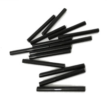 25mm 1 """" Semin?e de sticla ceha margele de bug -uri captu?ite cu bugle, distan?e lungi de cercei (negru)