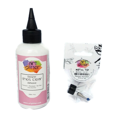 Art Glitter Glue Designer Dries Clear Κόλλα 4 oz με Πολύ Λεπτή Μεταλλική Μύτη