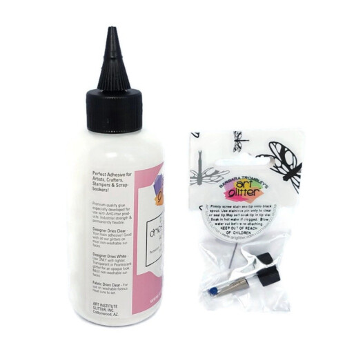 Art Glitter Glue Designer Dries Clear Κόλλα 4 oz με Πολύ Λεπτή Μεταλλική Μύτη 2