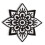Patch Bordado Mandala Flower para Aplicar ou Costurar 1