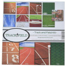 Reminisce Track and Field Collection Scrapbook-Set Track & Field, 30,5 x 30,5 cm