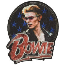 C&D Visionary David Bowie Stars Glitter Patch -silitysraudalla kiinnitett v t merkit (P-4603-G) 1 kpl (1 pakkaus)