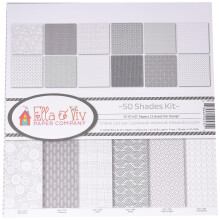 Ella & Viv von Reminisce (ELLLX) 50 Shades Scrapbook Collection Kit, mehrfarbige Palette, 12 x 12 Zoll