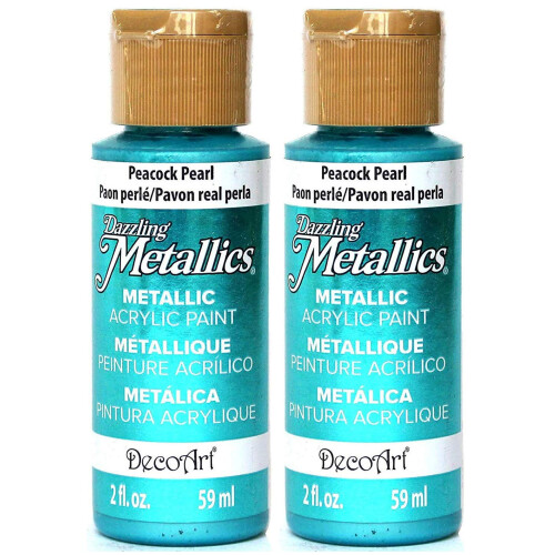 Schillernde Metallic-Acrylfarbe, 2 Unzen  Pfauenperle