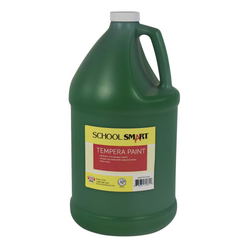 School Smart Tempera -maali, vihre   , 1 gallonan pullo