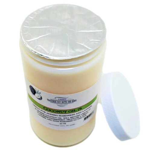 Λάδι καρύδας 76 για προμήθειες σαπουνιού. 32 FL oz. DIY έργα με ασφάλεια. 1