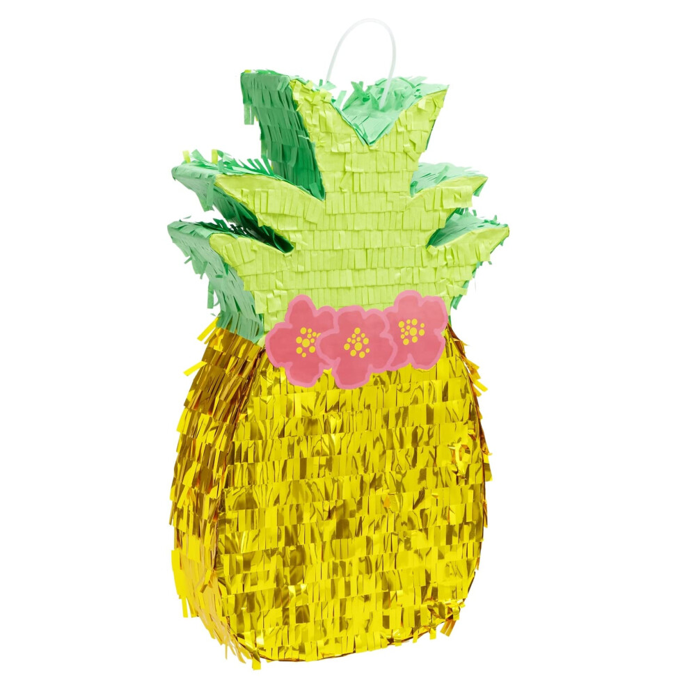 Pinata ananas BLUE PANDA pour décorations de fête hawaïenne Luau pour anniversaire d'enfants 165 x 10 x 3 po