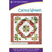 Motif « Strip Club » de Cozy Quilt Designs – Couronne de cactus (Instruction incluse)