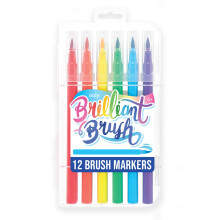 Ooly Brilliant Brush 12 colori classici 12 penne per calligrafia per scrivere