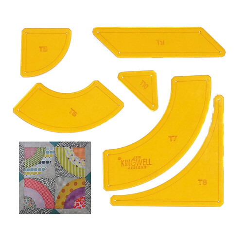 Σετ Σαφών Ακρυλικών Προτύπων Jen Kingwell - Bells Beach 12" Κουβέρτα