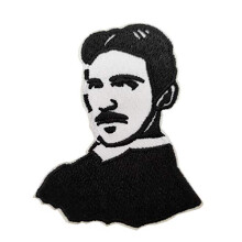 Cute-patch 3 """" Nikola Tesla Stencil brodat Fier pe plasture Coase pe aplica?ia de ?tiin?a