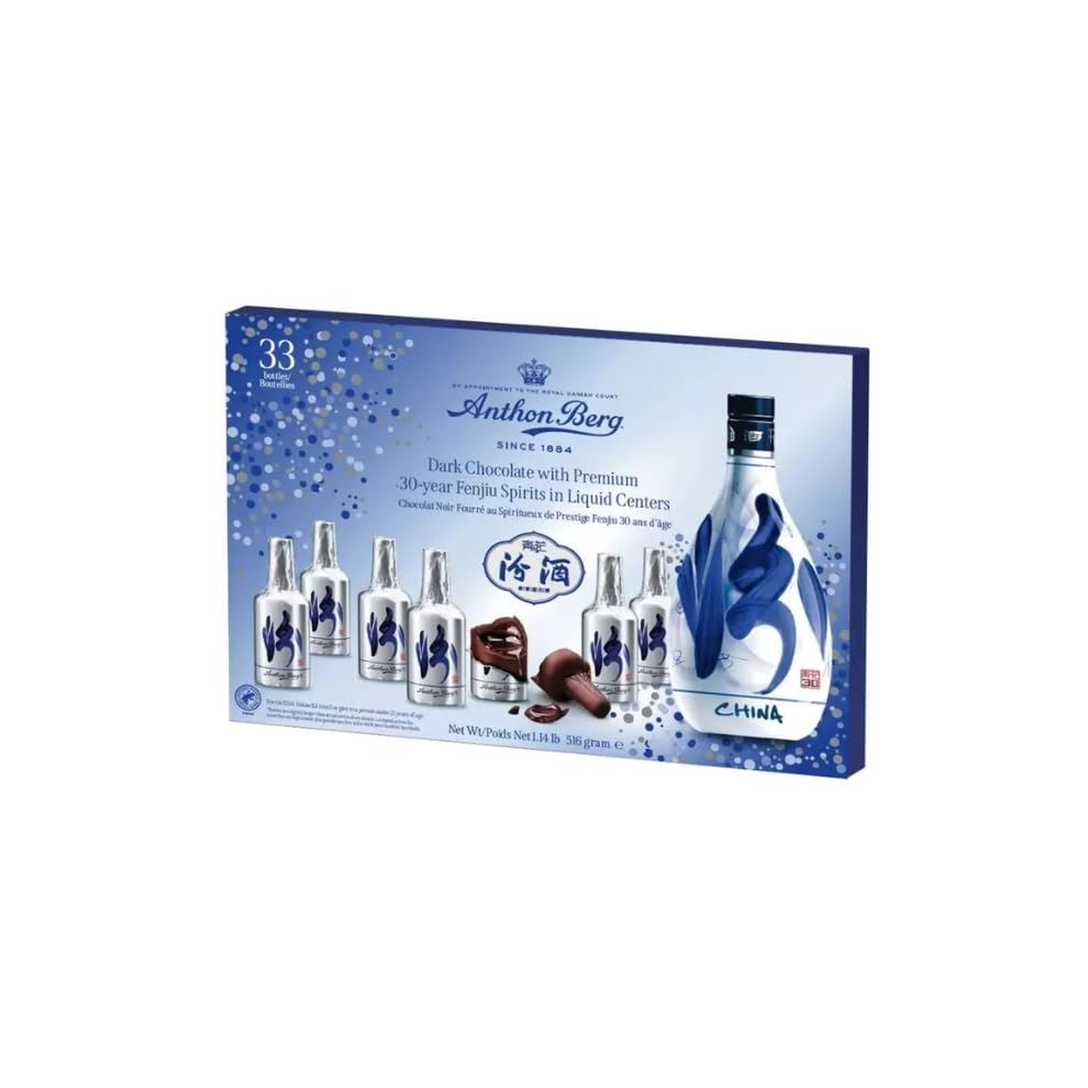 Anthon Berg Liquor Filled Baijiu Chocolate Bottles, 516g
